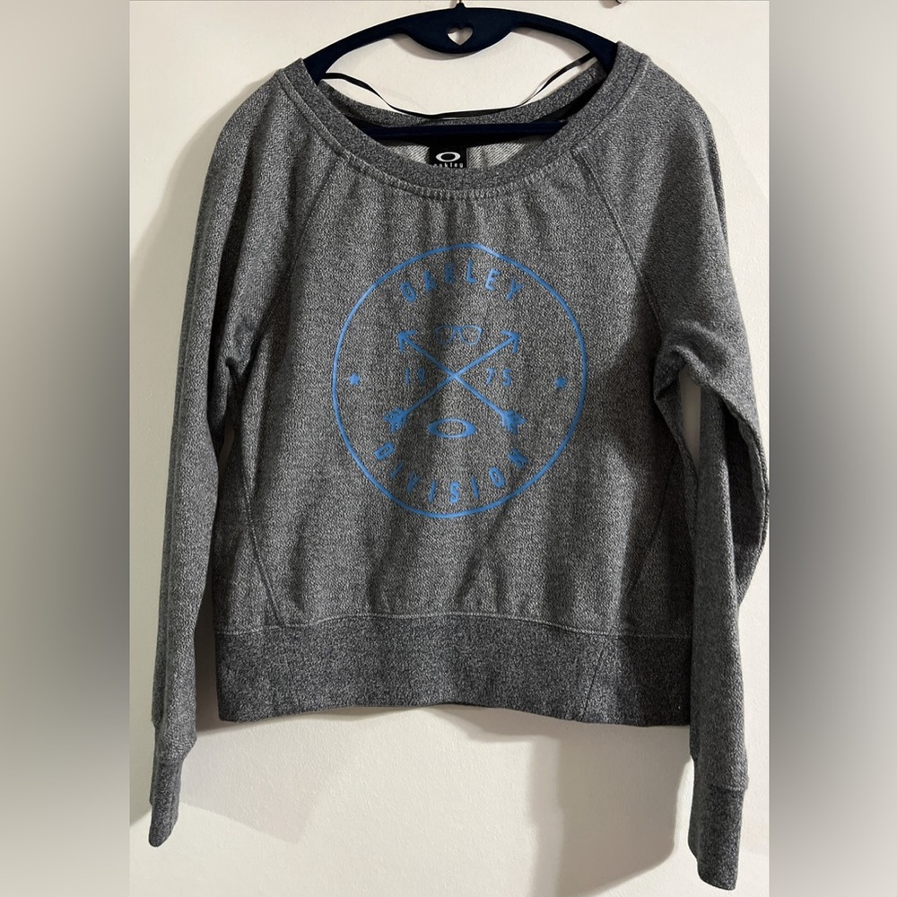 Oakley Gray and Blue Sweatshirt
